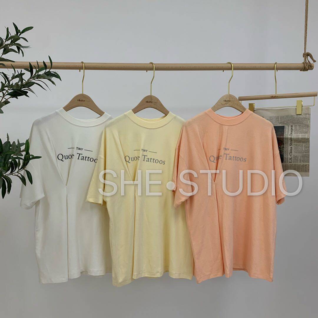 s&she/ 2020春季新款韩版设计t恤 小胖家女装店T恤