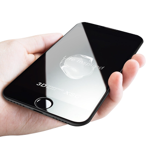 ROCK 适用苹果8钢化膜3D全屏覆盖软边8P高清抗蓝光iphone8手机贴膜八