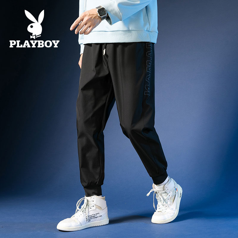 花花公子2020秋季新款宽松男运动裤 花花公子服饰休闲裤