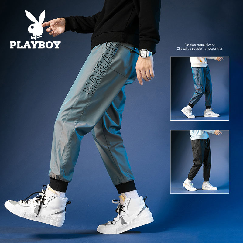 花花公子2020秋季新款宽松男运动裤 花花公子服饰休闲裤