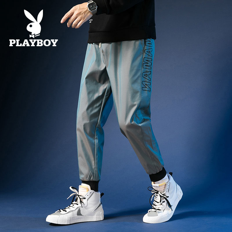 花花公子2020秋季新款宽松男运动裤 花花公子服饰休闲裤