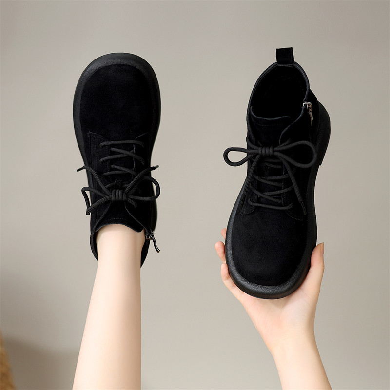 平底短靴女2025春秋季新款英伦风时尚百搭休闲防滑薄款显瘦马丁靴,淘宝优惠券,粉丝福利购,淘宝优惠卷