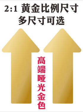 纯色箭头PVC防水不掉色粘贴