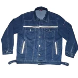 Хлопковый джинсовый эластичный светоотражающий износостойкий комбинезон, защита от ожогов