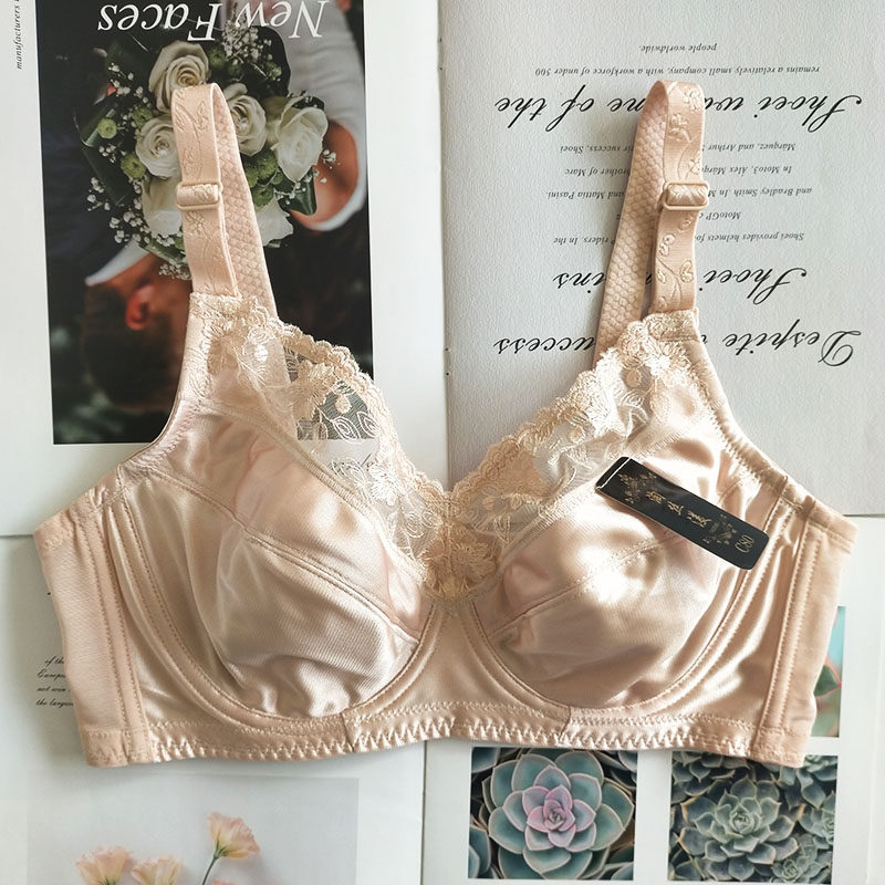 大码软钢圈内衣光面兔耳杯超薄胸罩胖MM全罩杯大胸显小防下垂文胸,淘宝优惠券,粉丝福利购,淘宝优惠卷