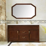 Современный новый китайский сплошной древесина Комбинированный шкаф для ванной комнаты с антикварным китайским шкафом в стиле двойной кастрюль двойной горшок с двойным горшками шкаф