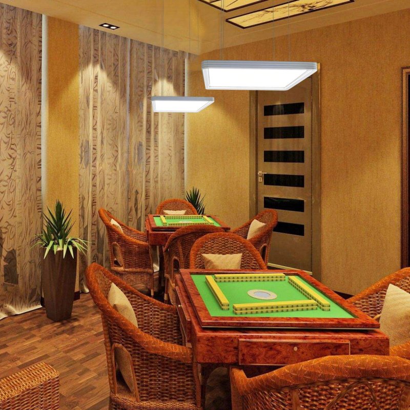 棋牌室专用灯照明会所麻将机桌房馆专用平板LED吊灯简约新款高端,淘宝优惠券,粉丝福利购,淘宝优惠卷