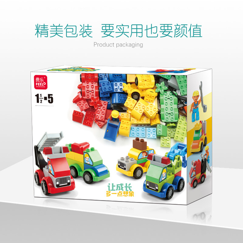 儿童宝宝工程消防乐高拼装大颗粒 童臣玩具建构/拼插积木
