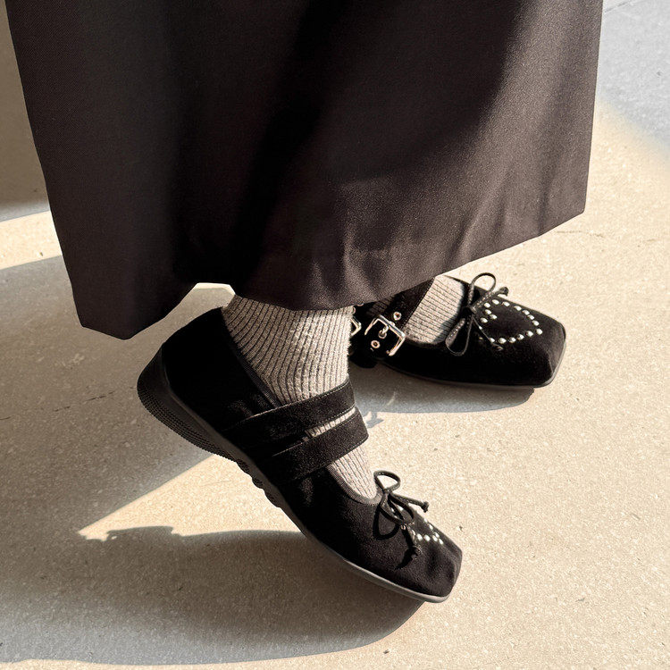 3cm方头玛丽珍鞋女士一字扣带铆钉平底单鞋配裙子芭蕾舞舒适春季,淘宝优惠券,粉丝福利购,淘宝优惠卷