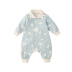 Pureborn trẻ sơ sinh mùa thu Dressiesies quần áo sơ sinh nam và nữ bé cotton romper dài tay - Áo liền quần