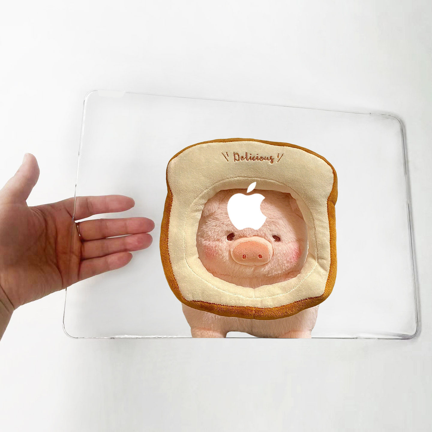 适用25新款Macbook保护壳m3轻软苹果笔记本电脑套air薄16透明水晶m4 pro 13/14/15防摔2338/2442/2681/lulu猪,淘宝优惠券,粉丝福利购,淘宝优惠卷