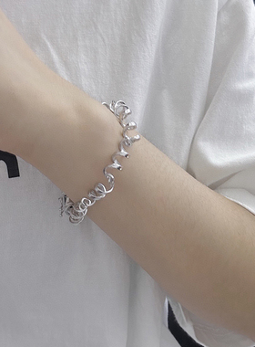 925银日韩女韩版线圈手链