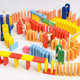Colorful children's toys educational literacy dominoes