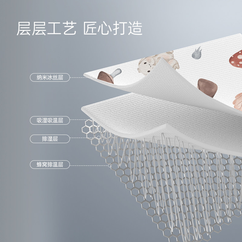 bebetour透气吸汗冰丝新生宝宝凉席 bebetour婴童凉席系列