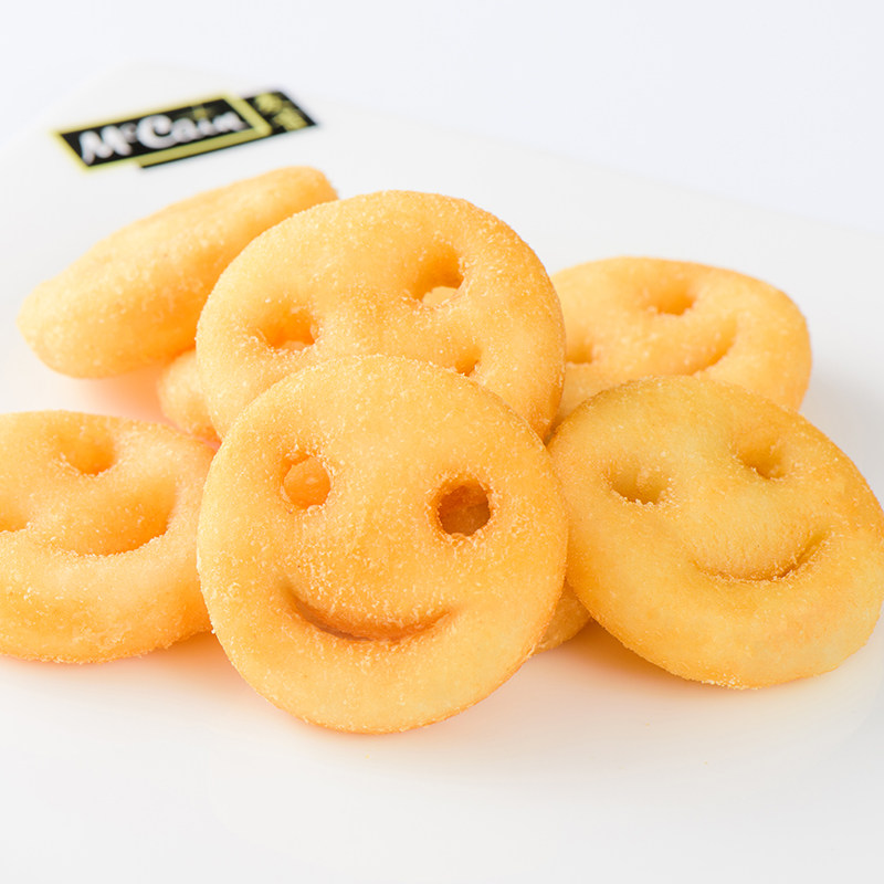 麦肯笑脸薯开心薯1.5kg儿童土豆饼油炸小吃外卖冷冻薯条西餐零食