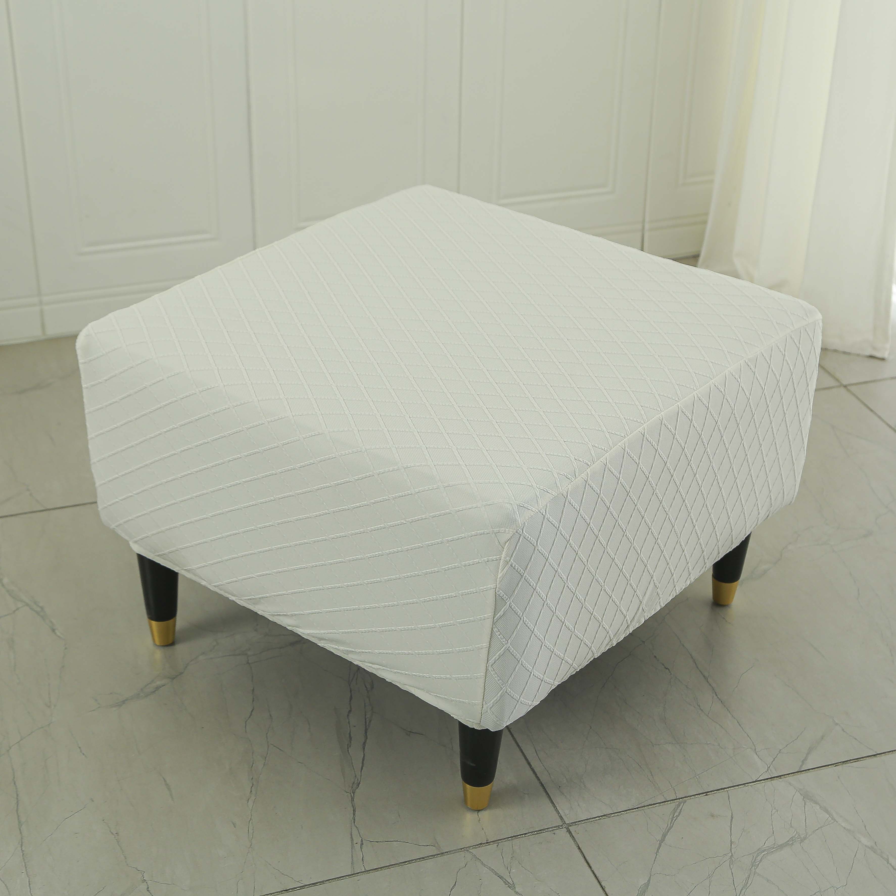 方形脚踏套提花布艺收纳凳子套储物凳套可坐衣帽间换鞋凳子套,淘宝优惠券,粉丝福利购,淘宝优惠卷