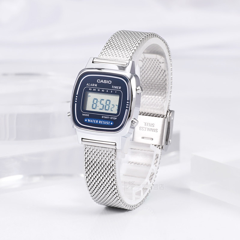 casio小银块复古小方表女休闲手表 卡修手表日韩腕表