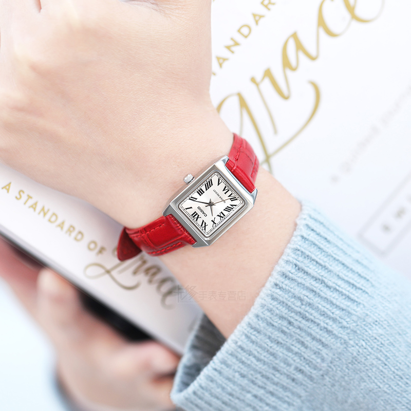 casio女小方表ins风2023年手表 卡修手表日韩腕表