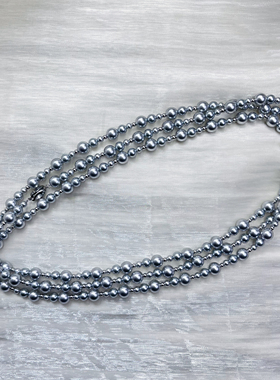 （上新体验）葫芦大小渐变施家珠长款多种戴法毛衣链约150厘米