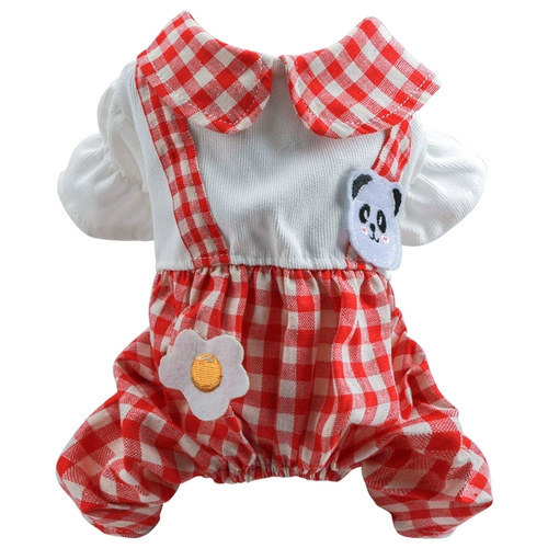 Pet Bichon Pometrian Cat and Dog Одежда весна и осень маленькая собачья комбинезон осень четвероногий одежда тонкая