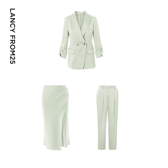 Französischer Acetat-Blazer für den Sommer, professioneller Anzug/Hose/Rock