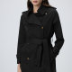 French retro right shoulder high-end temperament jacket design autumn new windbreaker for women