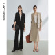 Langzi 25 Mulberry Silk Professional ຢ່າງເປັນທາງການ Black Temperament Suit Jacket/Pants Summer New Commuting Business