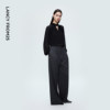 Langzi high-end versatile wide-leg suit pants for women commuting OL suit pants high waist 2025 winter new style