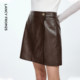 Langzi short lapel coat/A-line skirt/pull-up trousers
