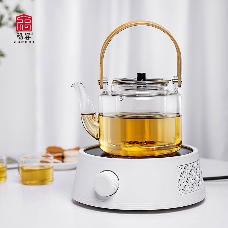 电陶炉煮茶家用小型玻璃煮蒸茶壶 福容电磁炉/陶炉