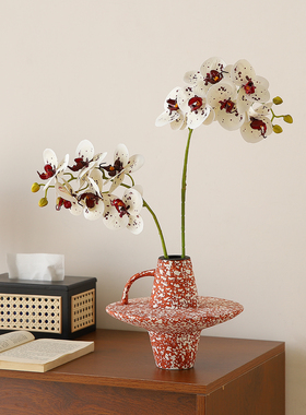 法式中古风花瓶客厅插花轻奢高档高级感小众餐桌电视柜装饰品摆件