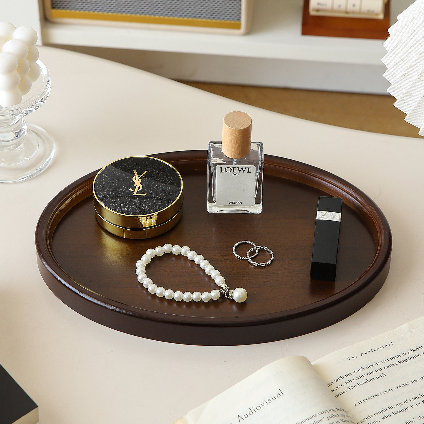 法式复古香薰香水中古托盘轻奢高档玄关首饰品收纳展示盘拍摄道具,淘宝优惠券,粉丝福利购,淘宝优惠卷