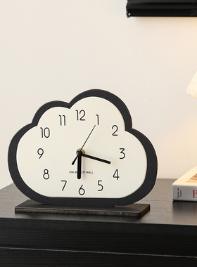 法式中古风创意轻奢高级感桌面时钟摆台式客厅家居电视柜座钟摆件