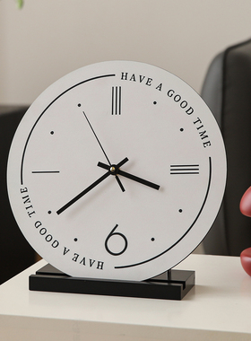 中古风时钟摆件轻奢高档客厅座钟电视柜家居装饰品新家氛围感好物