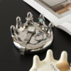 Creative palm tray ornaments, high-end niche ceramic jewelry ring storage, entrance key desktop storage rack