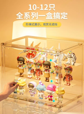 模型手办框积木娃娃透明盒子柜墙