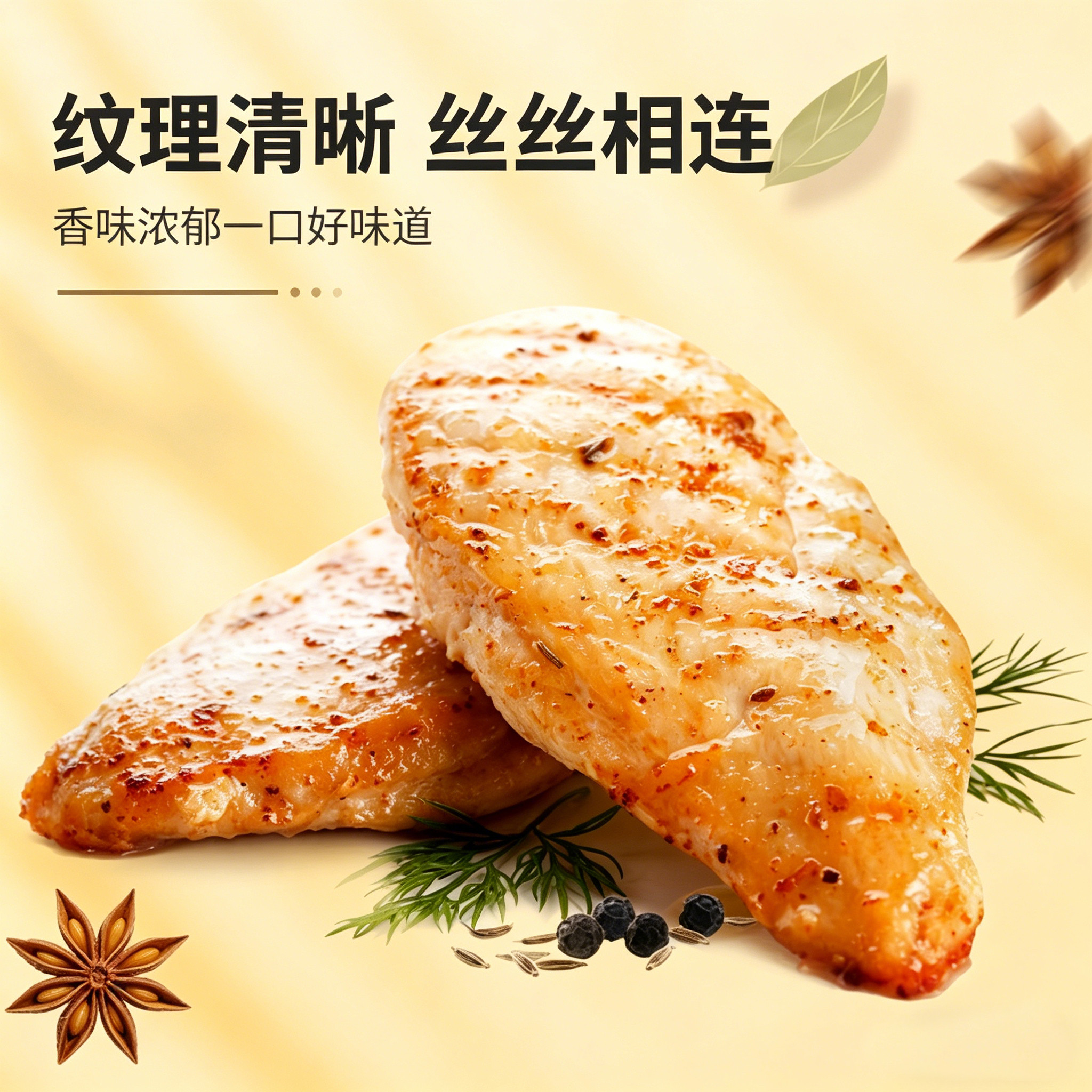 【新品】自然派鸡胸肉健身代餐低脂高蛋白即食解馋零食休闲小吃