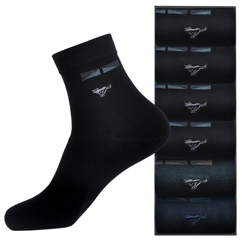 七匹狼男士中筒纯棉夏天防臭长袜 南通五月天服饰短袜/打底袜/丝袜/美腿袜