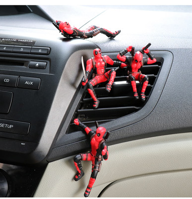 死侍汽车摆件漫威车饰车载车内装饰品个性可爱抖音创意男卡通潮流 虎窝淘