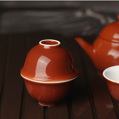 如合 潮汕地区功夫茶杯可养品茗小号功夫茶杯高温陶瓷反口若深杯 - 图1