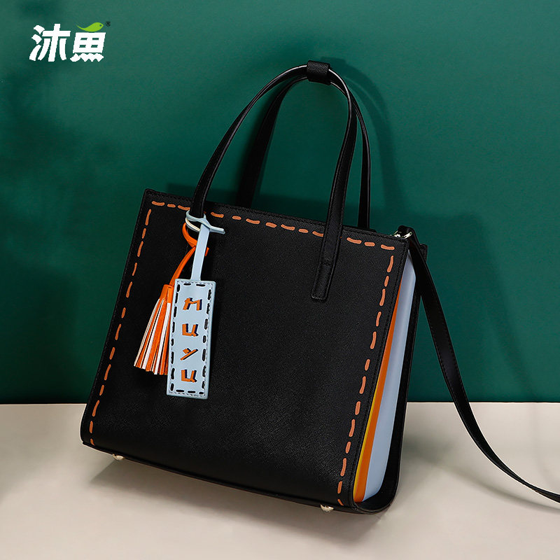 沐鱼原创个性风琴包女2022斜挎包 沐鱼小方包