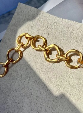 vintage夏帕瑞丽中古抽象鼻子项链重工系列时尚风潮项链