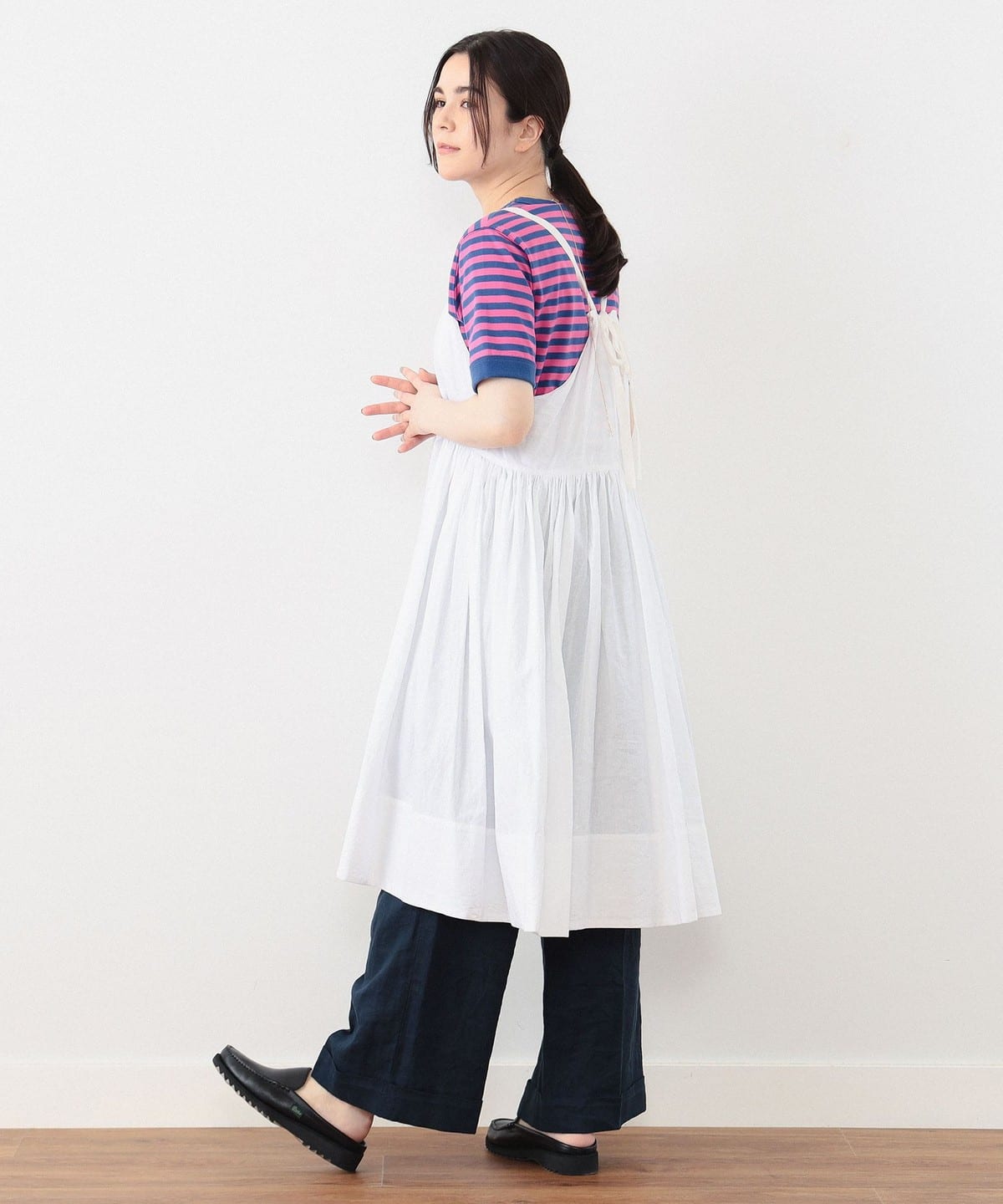 日代 BEAMS BOY Euro gathered cami dress 24SS缩褶吊带连衣裙-图1