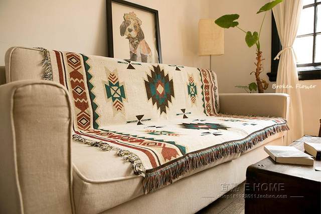 Foreign trade export American country bohemian sofa towel