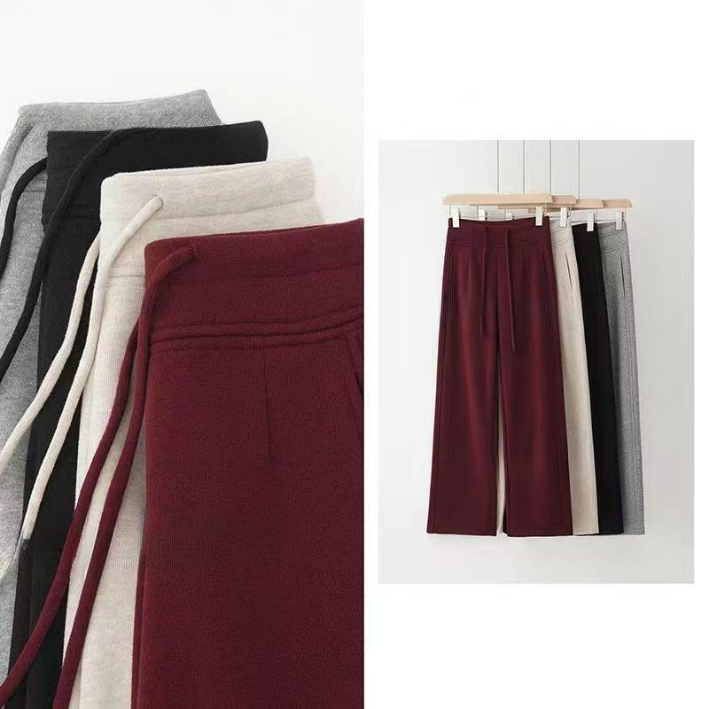 加绒加厚过冬后妈裤休闲阔腿裤直筒裤子长裤女士秋冬外穿保暖裤子,淘宝优惠券,粉丝福利购,淘宝优惠卷