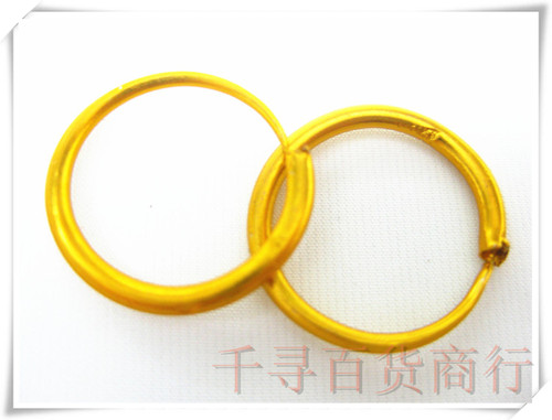 【千寻百货】仿金耳环/老人假耳环/镀金耳环/妈妈奶奶金耳环耳钉 - 图3