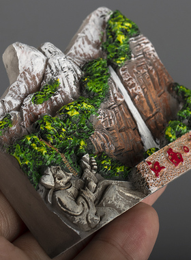 武功山3D礼物金顶彩绘立体冰箱贴