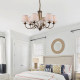 American personalized retro warm all-copper living room chandelier