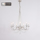 American French simple villa staircase crystal long chandelier