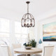 American retro iron art Chinese restaurant glass chandelier